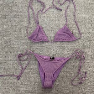 Triangl Swimwear Purple Triangle Bikini Set